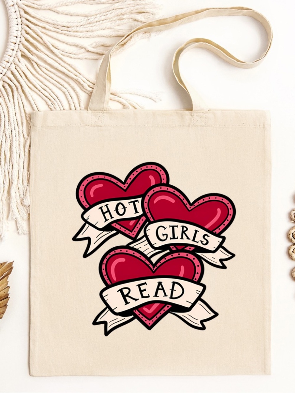 Hot Girls Read Tote Bag